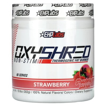 EHPlabs, OxyShred Non-Stim，生熱燃脂劑，草莓日出，10.6 盎司（302 克）