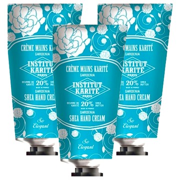 Institut Karite Paris 巴黎乳油木優雅梔子護手霜  75ml  3條
