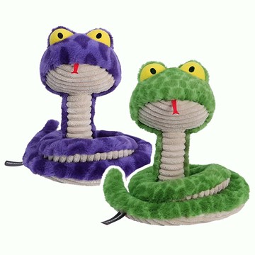喵喵精選｜850免運 【Q Monster怪有趣】呆呆蛇 寵物玩具 拔河玩具 發聲玩具 狗玩具 消耗精力 絨毛玩具 拉扯玩具