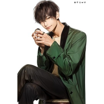 【9 月新品】07-148-0079 人物貼紙 幻想復古浪漫喫茶