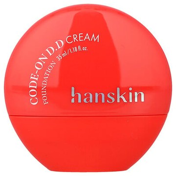 Hanskin, Code-On D.D 粉底霜，19NC 瓷白色，1.18 液量盎司（35 毫升）