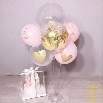 氣球支架生日派對婚慶裝飾立柱氣球套餐桌飄裝扮【雲木雜貨】