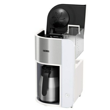 【日本直送！快速發貨！】Thermos 真空保溫壺咖啡機 1L 白色 ECK-1000 預約定時 咖啡機