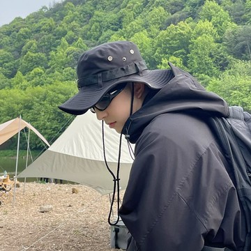 登山帽子男款漁夫帽防曬遮陽帽女戶外露營徒步釣魚帽西部牛仔帽夏 棒球帽 登山帽 包頭帽 休閒帽 保暖帽