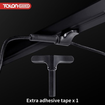 台灣現貨1件TALONGAMES Mini Bungee PC 遊戲鼠標電纜線管理系統,超緊湊尺寸,用於電子競技滑鼠電纜