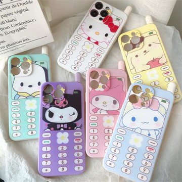 可愛卡通大哥大造型三星s24手機殼s22+創意a53/a23女s9/s10+軟殼s25plus個性創意note20/10+全包防摔s23ultra