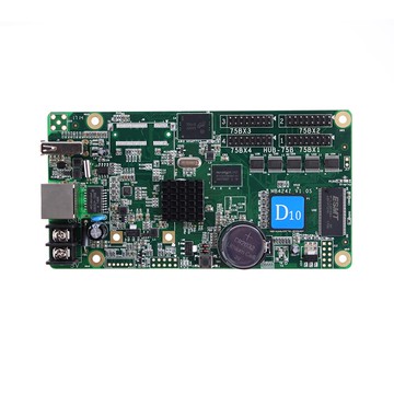 灰度全彩異步卡HD-D10E支持P5P6P8P10顯示屏led車載條屏脫機播放