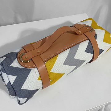 【露營】【客製化禮物】真皮旅行出遊天幕毛毯捆綁固定帶