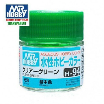 【鋼普拉】現貨 MR.HOBBY GUNZE 郡氏 GSI H-94 H94 水性漆 光澤 透明綠色 模型漆 10ml