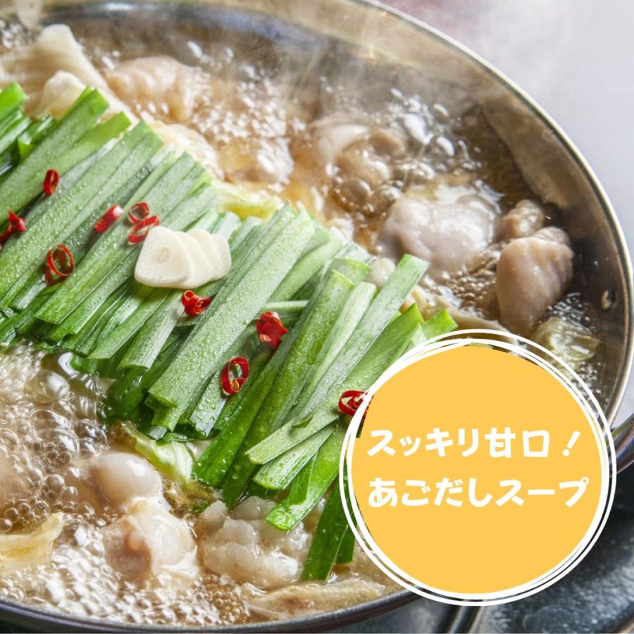 牛もつ鍋セット 2-3人前 あごだし醤油味 ちゃんぽん麺付 レシピ付 国産牛小腸   お歳暮 ギフト 冷凍