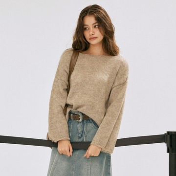 OB嚴選 慵懶寬鬆混羊毛針織上衣 《FA3050》大尺碼/女裝/現貨