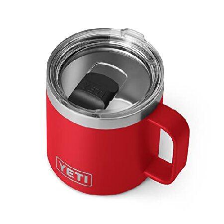 YETI Rambler 14 oz Mug, Vacuum Insulated, Stainless Steel with MagSlider Lid, Rescue Red並行輸入