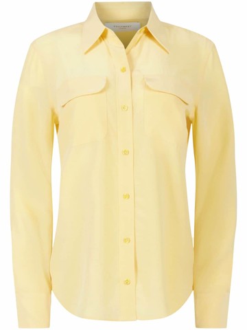 Equipment - Signature silk shirt - women - Silk - XS - Yellow