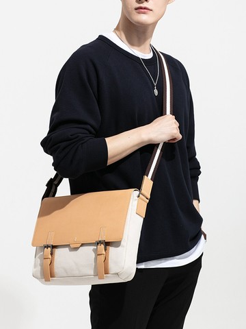 Polygon Double Belt Crossbag (beige)