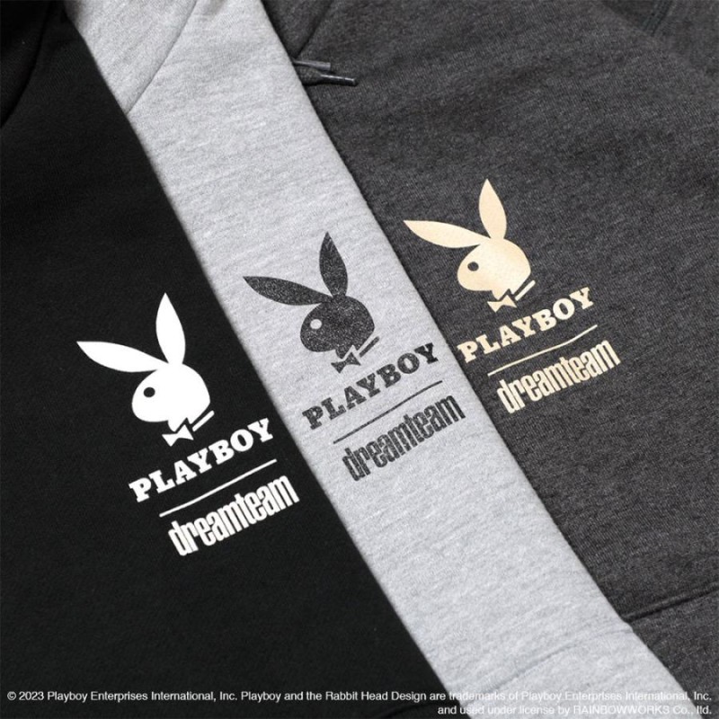 DREAMTEAM dream Team ドリームチーム × Playboy プレイボーイ Side A Hooded Pullover DT-680  パーカー フーディ 長袖 メンズ ブランド | LINEブランドカタログ