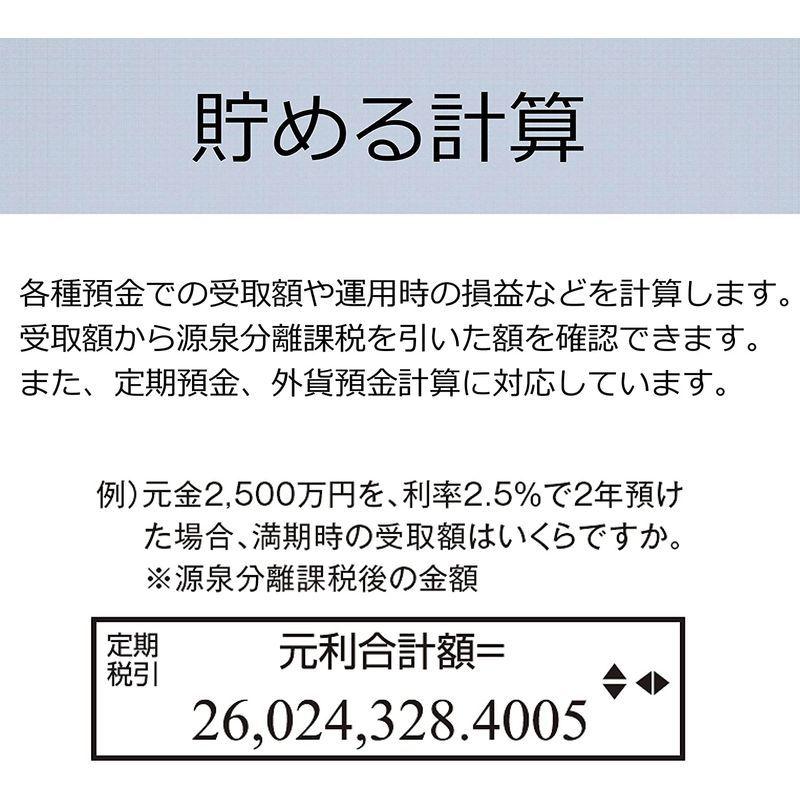 キヤノン 12桁金融電卓 FN-600 借りる計算、貯める計算に便利