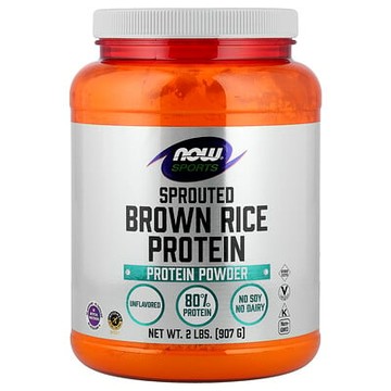 NOW Foods, 運動系列，發芽糙米蛋白質粉，無味，2 磅（907 克）