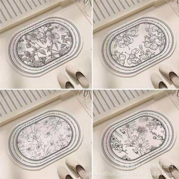 衛生間地墊地板高級感馬桶浴室廁所地毯腳墊吸水防滑門口速干