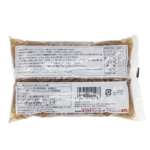 こんにゃくパーク 徳用 田舎っぺ 糸こんにゃく黒 300g ×20袋入