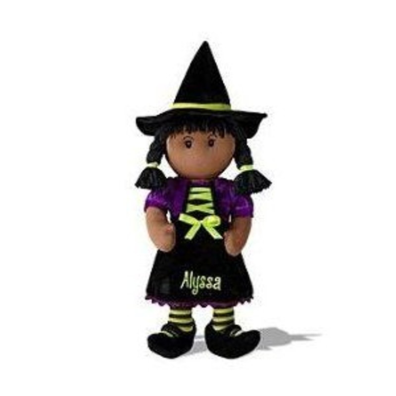 Personalized Witch Rag Doll - African American ドール 人形 ...