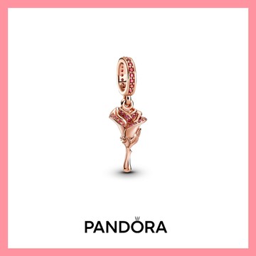 限量品✨【Pandora官方直營】Pandora Rose玫瑰吊飾  [客製化卡片]生日禮。祝福。情人。朋友