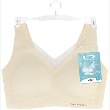 [家速配]柔潤網紗透氣內衣-膚XL