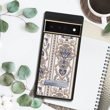 apbs Google Pixel 9/8/7/6系列 減震立架手機殼-巴洛克金