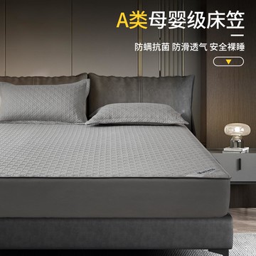 年新款床笠夏季單件全棉夾棉床罩純棉床墊保護罩通用床套1258