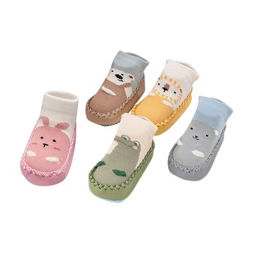 Mesenfants 【2入】嬰兒地板襪 透氣軟底學步鞋 嬰兒防掉鞋襪