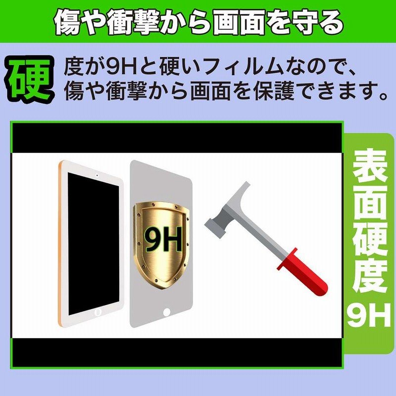 Lenovo Yoga Tab 13 向けの フィルム 9H高硬度 光沢仕様 保護