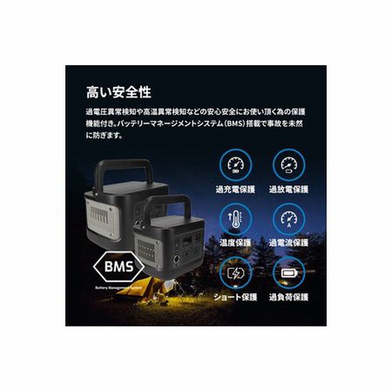 レビューで送料無料】 ポータブル電源 622Wh 172800mAh PSE認証済