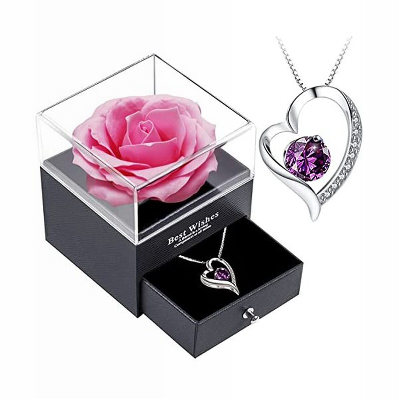 ソープフラワー プレゼント 人気 造花 バラ 一輪の花 Laluna創作ジュエリー石鹸花のローズボックスのギフトセット シルバー925 ネックレ 通販 Lineポイント最大0 5 Get Lineショッピング