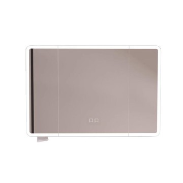 新圓弧款浴室鏡柜衛生間浴室鏡柜智能燈光儲物柜掛墻式帶梳妝鏡柜[DD150110]