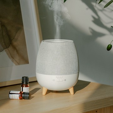 ROOMMI｜Ovate 香氛水氧機 三檔定時噴霧  柔黃光呼吸燈 300ml大水箱 水油精油皆可 缺水保護