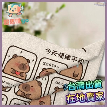 ✔️台灣出貨✔️小方巾卡皮巴拉方巾大人兒童洗臉巾柔軟吸水毛巾擦臉不掉毛手帕