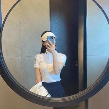 夏季高爾夫男女同款情侶服裝透氣排汗短袖T恤golf運動寬松POLO衫