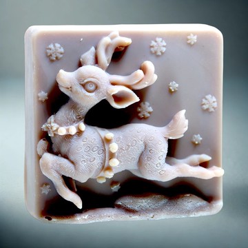 冬日仙境馴鹿皂 草本手工皂  沐浴洗顏皂 禮贈客製歡迎洽談