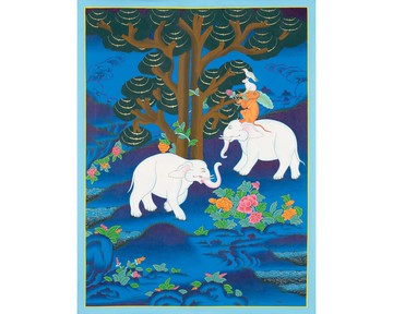 **喜馬拉雅四友唐卡 — 源自尊重的和諧之藝**