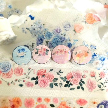 9 折套組_轉印膠帶_4款整捲組 A – 輕柔浪漫氛圍