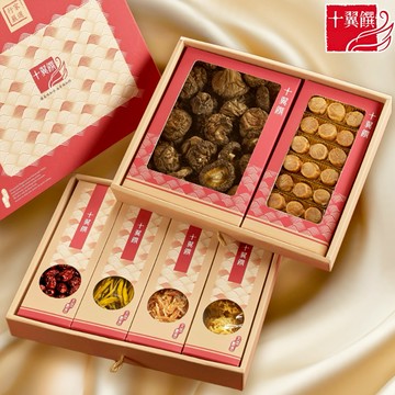 [祥蛇賀歲迎端午]【十翼饌】年年豐盛豪華雙層禮盒｜端午伴手禮首選_附提袋