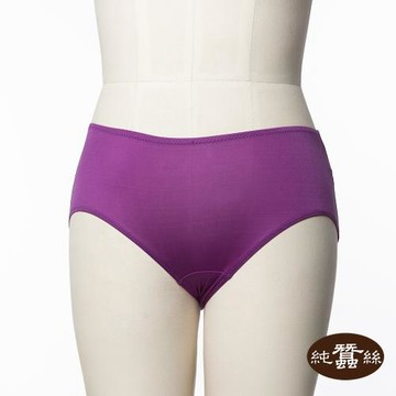 【岱妮蠶絲】純蠶絲42針70G女中腰學生型三角內褲-XWA1A1025F(紫洋紅)