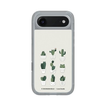 iPhone Air AirX 流變灰 - ilovedoodle (Lim Heng Swee) - Cat and Plant - 仙人掌家族