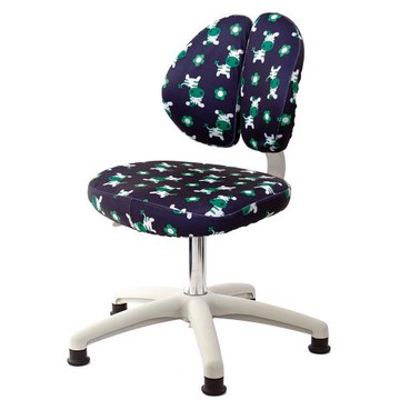 GXG 兒童雙背 成長椅 (五星腳防刮輪-卡通藍/桃紅) TW-3199 KDX