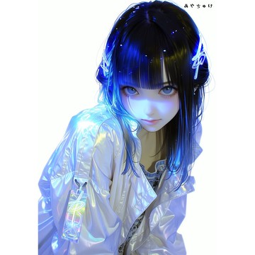 【5 月新品 3】07-124-0053 人物貼紙 賽博龐克風格