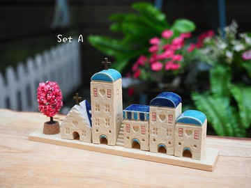 【彩繪地中海小屋/優惠組】8件組/有AB兩款可選