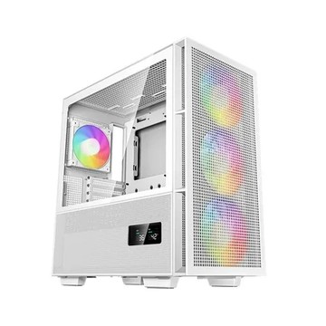 DeepCool 九州風神 CH560 DIGITAL WH 電腦機殼白/Type-C/360 ARGB 風扇/數位顯示