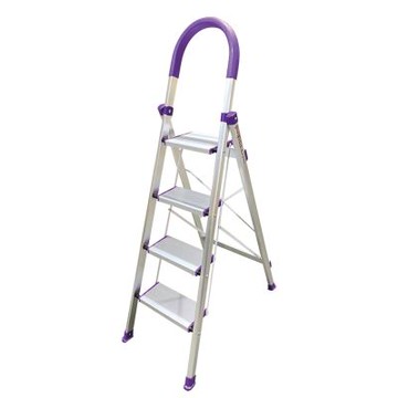 WIN-WIN 四階D型鋁梯 紫色 YP HLD04 YP HLD04 D型, 鋁梯, 紫色