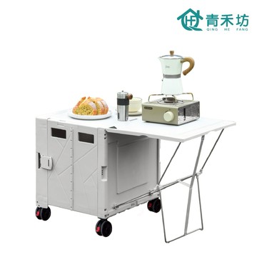 【青禾坊】特仕餐桌版2.0拉拉車 前快開式餐板(手推車/露營購物車/手拉車/折疊購物車/拉拉車)