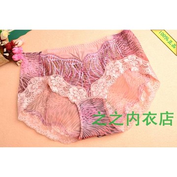 美思無痕蕾絲558正品邊配褲 豹紋網紗內衣D558女平角內褲新夏款