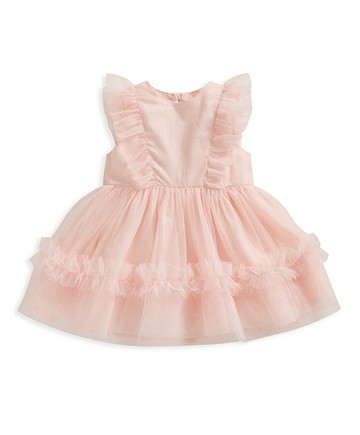 遇見胡桃鉗-無袖洋裝(粉香檳)12-18m